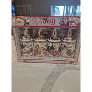 Home and Body Season of Joy Holiday Hand Soap Set 4 Pack 21.5oz Christmas Scents